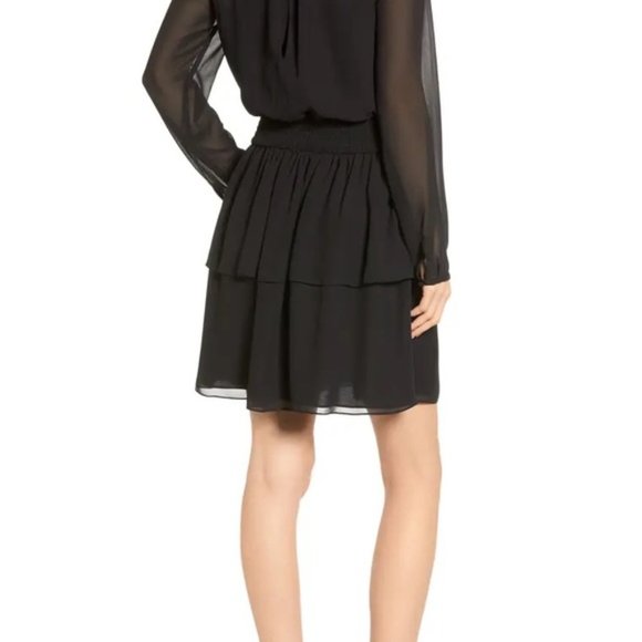 (NWT) Rebecca Minkoff | Zaykee Blouse Black Dress - Picture 11 of 12